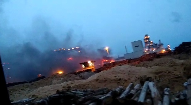 Incêndio é registrado na fábrica da Duratex em Agudos
