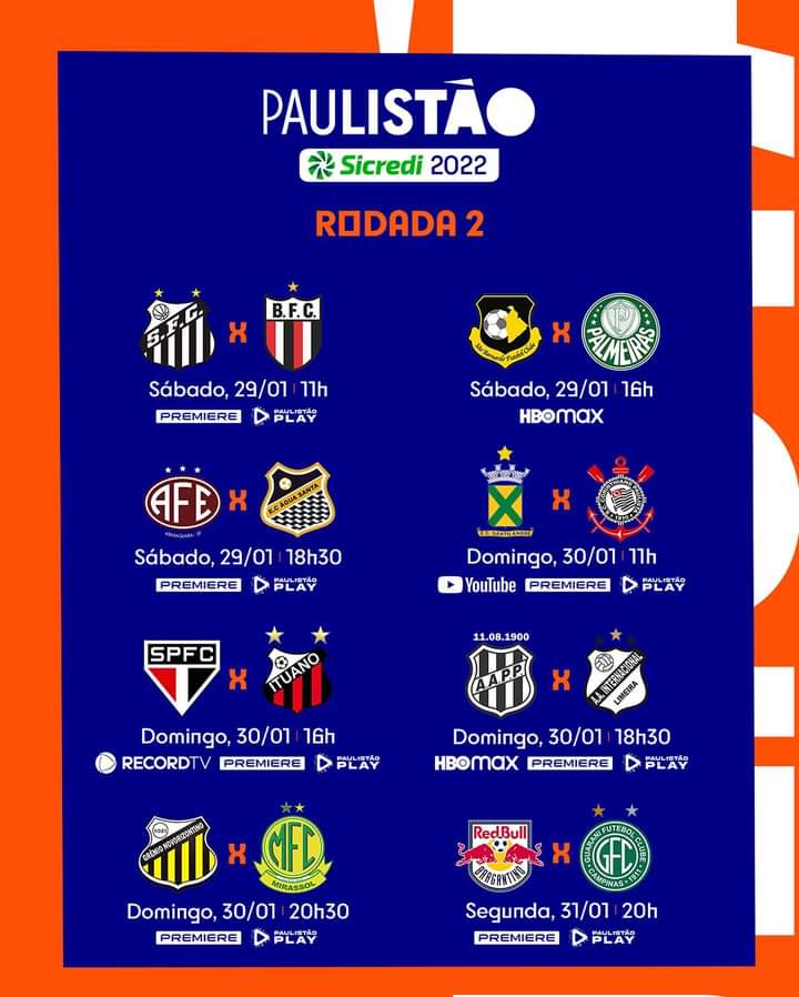 Campeonato Paulista 2022: veja onde assistir aos jogos, tabela e